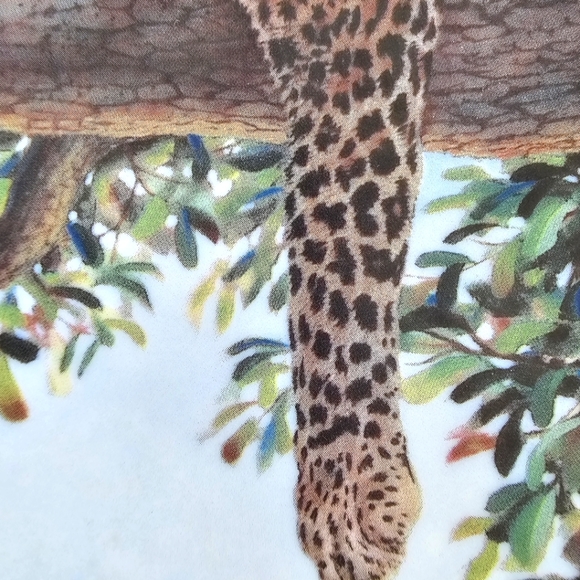 Lenox Collection Afternoon Shade Guy Coheleach Royal Cats Plate Leopard - Picture 11 of 13